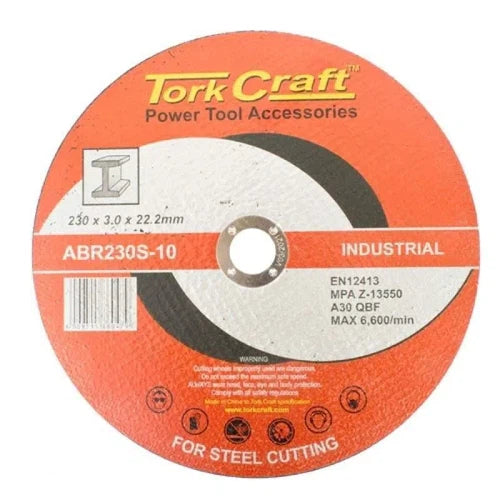 Cutting Disc Steel Industrial Tork Craft-⌀230 x 𝙩3mm-