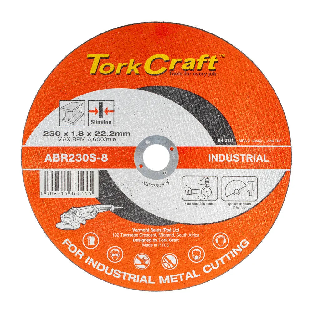 Cutting Disc Steel Slim Tork Craft-⌀230 x 𝑇1.8𝑚𝑚-each-