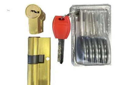 Cylinder Euro Profile for Steel Door-Brass