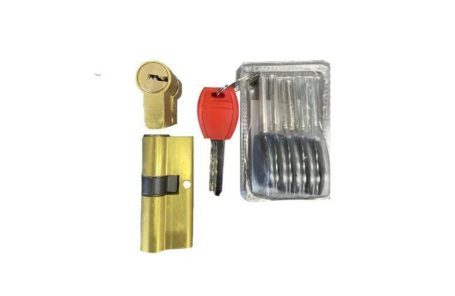 Cylinder Euro Profile for Steel Door-Brass