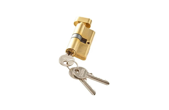 Cylinder Euro Profile Thumb Turn-Brass