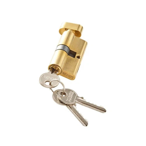 Cylinder Euro Profile Thumb Turn-Brass-