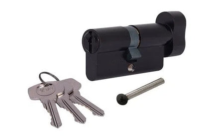 Cylinder Euro Profile Thumb Turn Yale-Matt Black