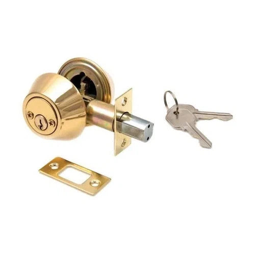 Dead Bolt Cylinder-Satin Chrome-
