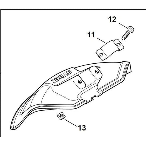 Deflector for FS230 STIHL-STIHL-diyshop.co.za