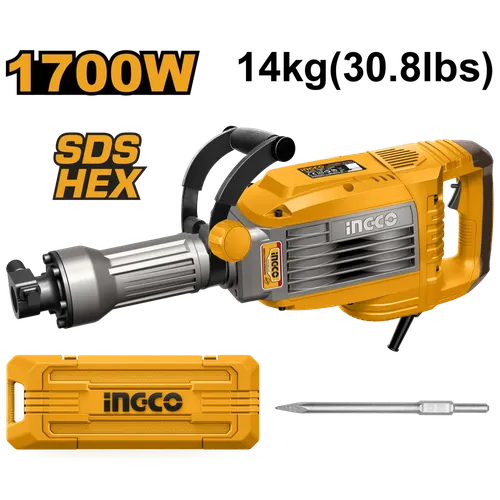 Demolition Breaker (JackHammer) Electric iNGCO-1.7𝑘𝑊/14𝐾𝑔𝐹-