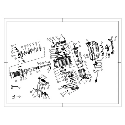Demolition Breaker (JackHammer) Electric iNGCO-1.7𝑘𝑊/14𝐾𝑔𝐹-