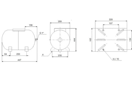 Diaphragm Tank for Pressure Pump Grundfos-24ℓ-