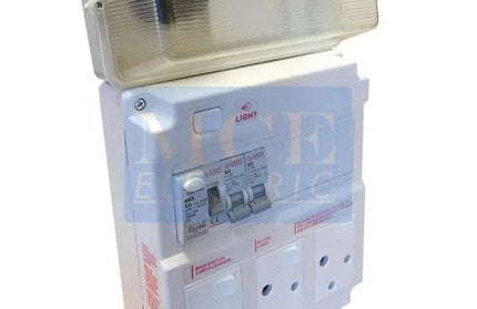 Distribution Board Ready DIN+ Bulk Head-2x 3pin+2x ZA Socket