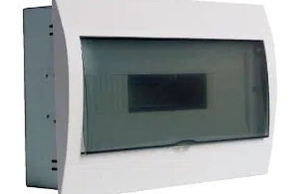 Distribution Box Flush Mount Steel+ PVC Cover-12way (DIN Rail)