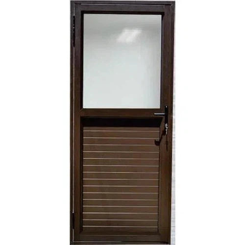 Door Aluminium Half Glass-Home Doors-iBuild-Bronze-Obscure-Right Hand Open In-diyshop.co.za