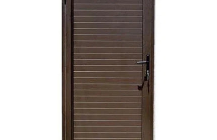 Door Aluminium Horizontal Slat-Bronze-Right Hand Open In