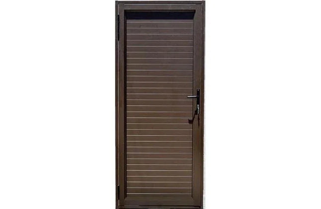 Door Aluminium Horizontal Slat-Bronze-Right Hand Open In