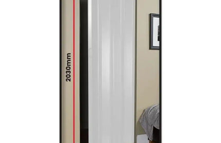 Door Folding PVC-White Ash-