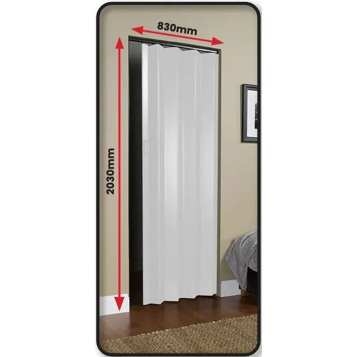 Door Folding PVC-White Ash-