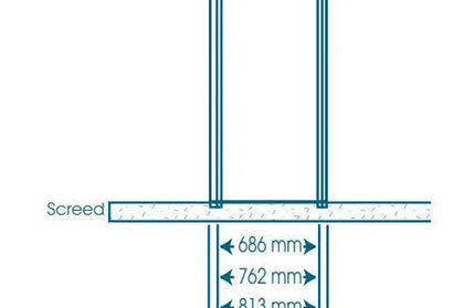 Door Frame Steel 𝐷4.5" (Flat Packed) Robmeg-HD 𝑇1.0𝑚𝑚-Right-