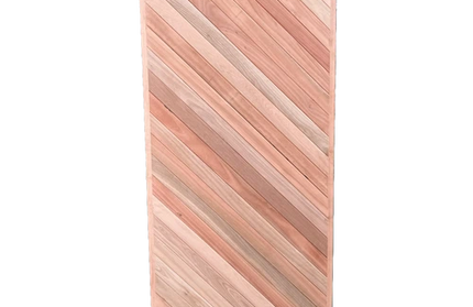 Door Hardwood Saligna Slat-Diagonal