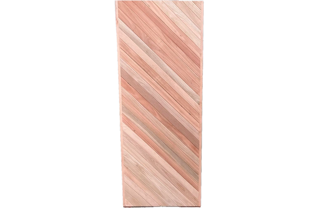 Door Hardwood Saligna Slat-Diagonal