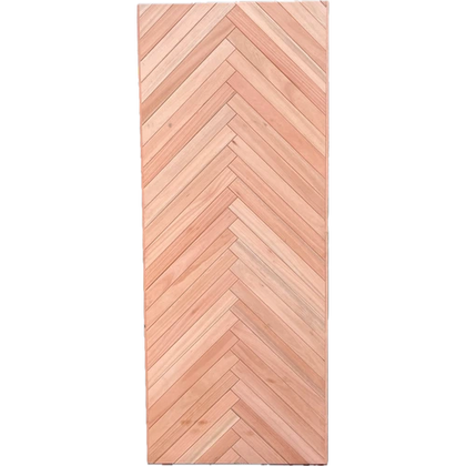 Door Hardwood Saligna Slat-Herringbone
