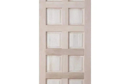 Door Hardwood Vertical Panel-10 Panel