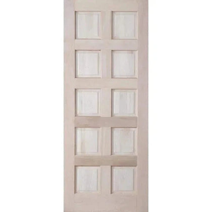 Door Hardwood Vertical Panel-10 Panel
