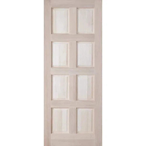 Door Hardwood Vertical Panel-8 Panel-