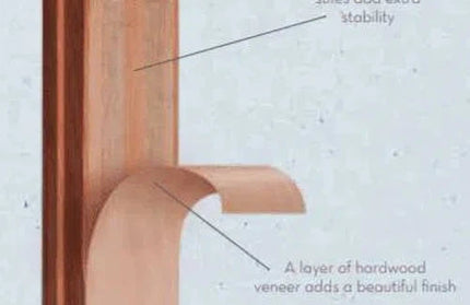 Door Hardwood Vertical Panel-6 Panel-