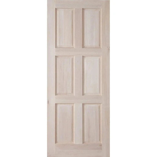 Door Hardwood Vertical Panel-6 Panel-