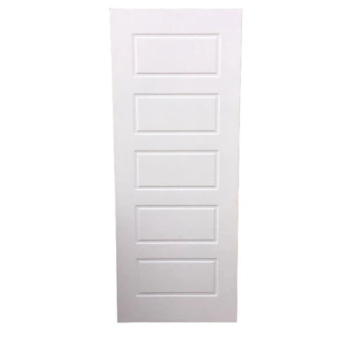 Door Pvc Deep Moulded Whiteash-Interior Door-Africano-5 Panel-diyshop.co.za