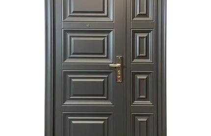 Door Steel eCono 1.2m 4+4 Panel-Left-Charcoal