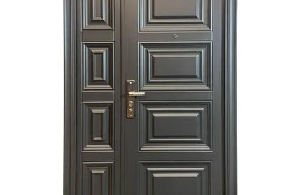 Door Steel eCono 1.2m 4+4 Panel-Right-Charcoal