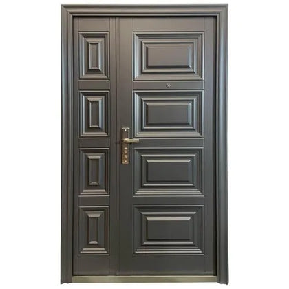 Door Steel eCono 1.2m 4+4 Panel-Right-Charcoal