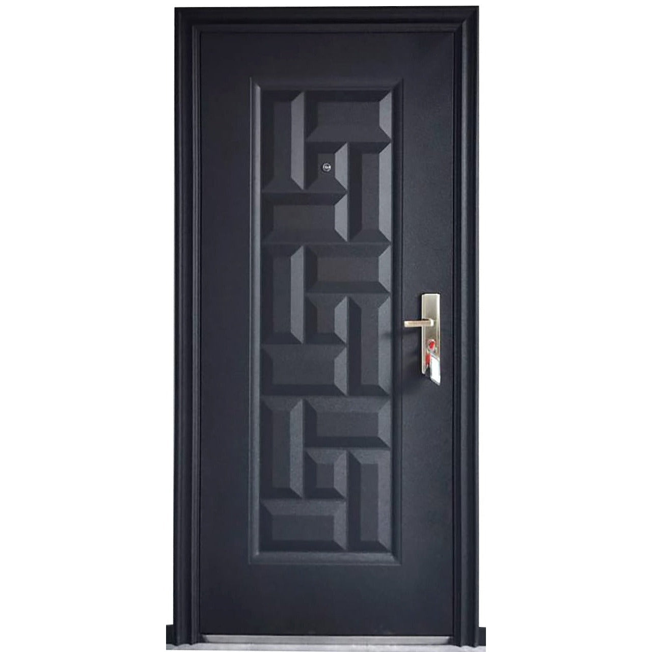 Door Steel+Frame Charcoal-Chawl Door-Majistiq-Left (JH044)-diyshop.co.za