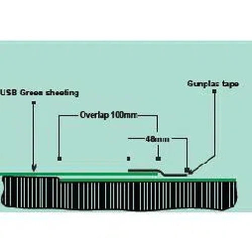 DPC Plastic Sheet-𝑊3x𝐿30m x 𝑇130μ𝑚-