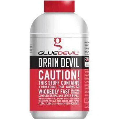 Drain Cleaner Drain Devil Glue Devil-1ℓ-Black-