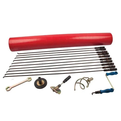 Drain Rod Set Heavy Duty(8mm) (Red)-Drain Rods-Ian Dickie-diyshop.co.za