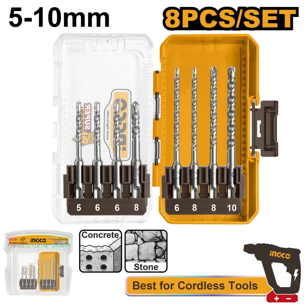 Drill Bit Set SDS+ iNGCO-Default Title