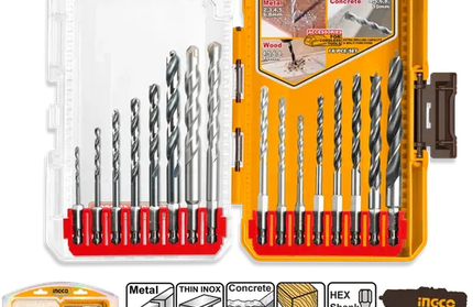 Drill Bit Set Wood,Steel & Masonary iNGCO-