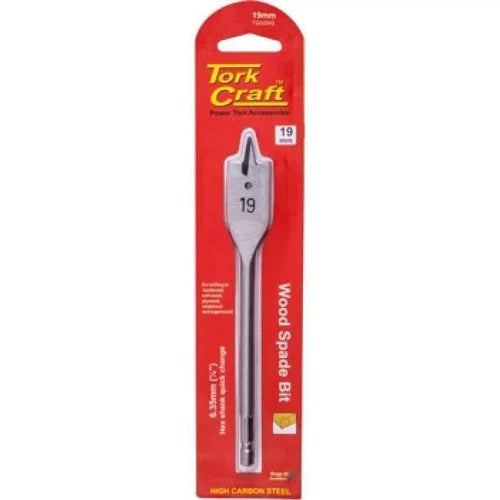 Drill Bit Spade Tork Craft-Drill Bits-Tork Craft-13mm-150mm-diyshop.co.za