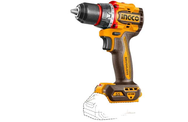 Drill Cordless 𝑃20ˢ iNGCO-55𝑁-𝑚-Tool Only