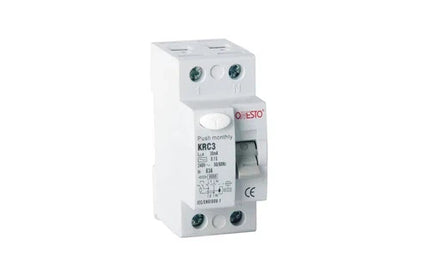 Earth Leakage RCCB DIN Onesto-63𝐴 30𝑚𝐴 3𝑘𝐴-1𝑃ole+N