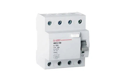 Earth Leakage RCCB DIN Onesto-63𝐴 30𝑚𝐴 3𝑘𝐴-3𝑃ole+N