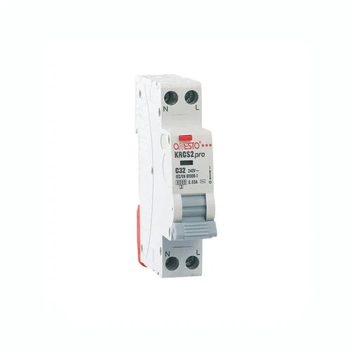 Earth Leakage RCCB DIN Onesto-40𝐴 30𝑚𝐴 4𝑘𝐴-1𝑃ole+N(1MOD)-