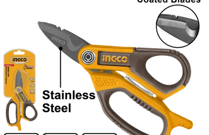 Electrical Scissors Titanium Coated SS Blade iNGCO-