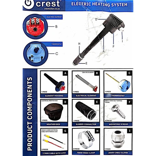 Element for Geyser Solar Low Pressure CrestSolar
