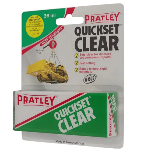 Epoxy Clear Quickset Pratley-Hardware Glue & Adhesives-Pratley-diyshop.co.za