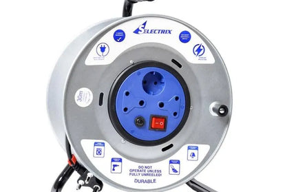 Extension Reel Steel Complete Selectrix-30𝑚 x 1.5𝑚𝑚/10𝐴-