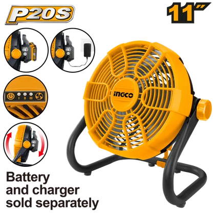 Fan Cordless/Electric 𝑃20ˢ 280𝑚𝑚 iNGCO (ON HOLD)-Tool Only-