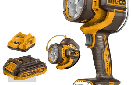Flashlight Cordless 𝑃20ˢ iNGCO-+ 2𝐴𝒉 Bat & Chrg-2000l𝑚