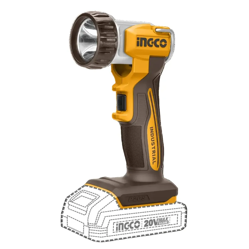 Flashlight Cordless 𝑃20ˢ iNGCO-Tool Only-450l𝑚-
